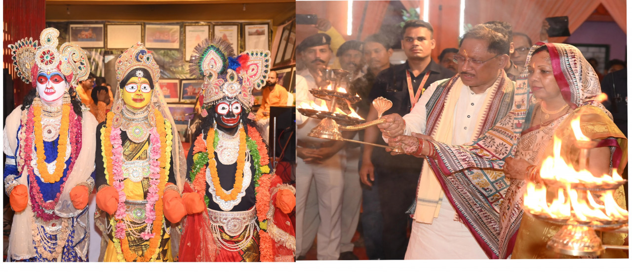 Raipur : Chief Minister attends 'Praan Pratishtha' Ceremony of Lord Jagannath Temple in Village Dokra